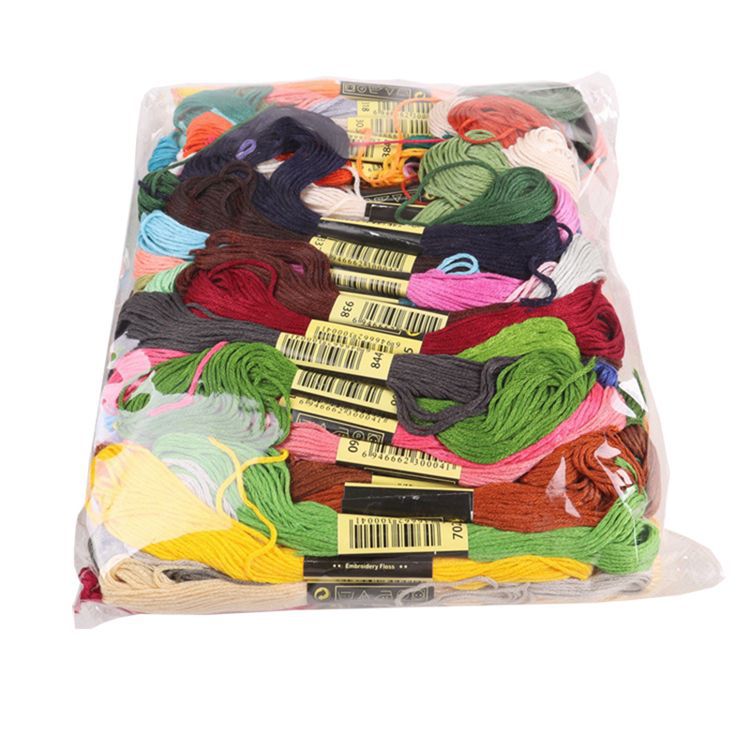 Cross-stitch thread matching, missing thread, supplementary thread, 50-color hand-woven thread, pure ecological cotton embroidery thread factory direct sales pic 11