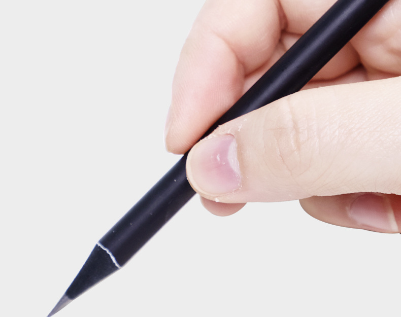 鸿星文具黑木铅笔 光亚结合热转印沾顶德国芯铅笔 盒装圆杆HB铅笔详情8