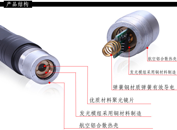 850红单点激光灯 激光售楼笔 指示笔激光手电  厂家直销详情9