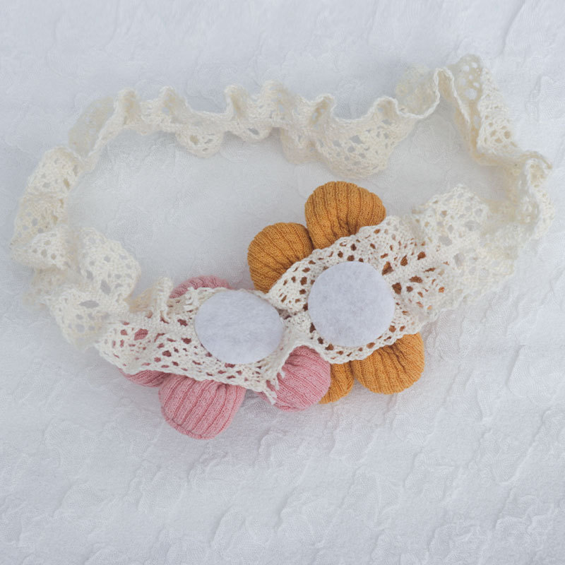 Keai baby hair band, baby girl fontanelle cap, hair flower, hair accessory, newborn hair band, first birthday head accessory, bow pic 4