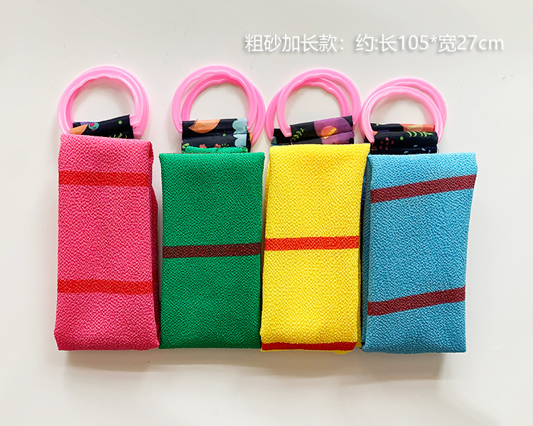 粗砂搓澡巾 长条搓背巾 搓背洗澡巾拉背巾澡巾布男女单层搓澡神器详情9