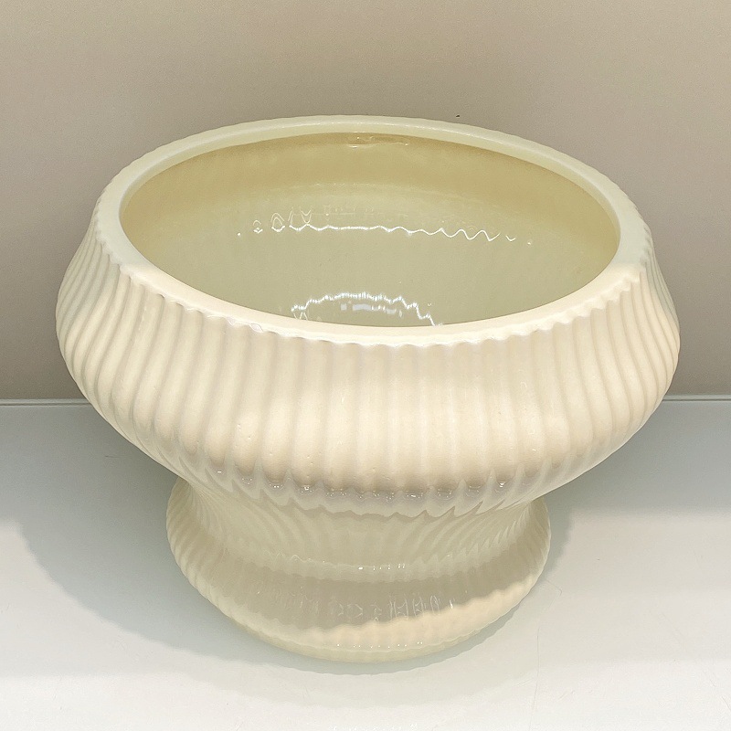 蝴蝶兰花盆盆景专用艺术纯白圆形椭圆形大花盆家具装饰盆栽花盆容器花瓶摆设摆件金堡花瓶详情25