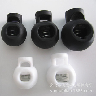 现货供应3孔猫眼扣 可穿织带方形扁弹簧扣 调节绳扣 ABS弹簧扣详情1