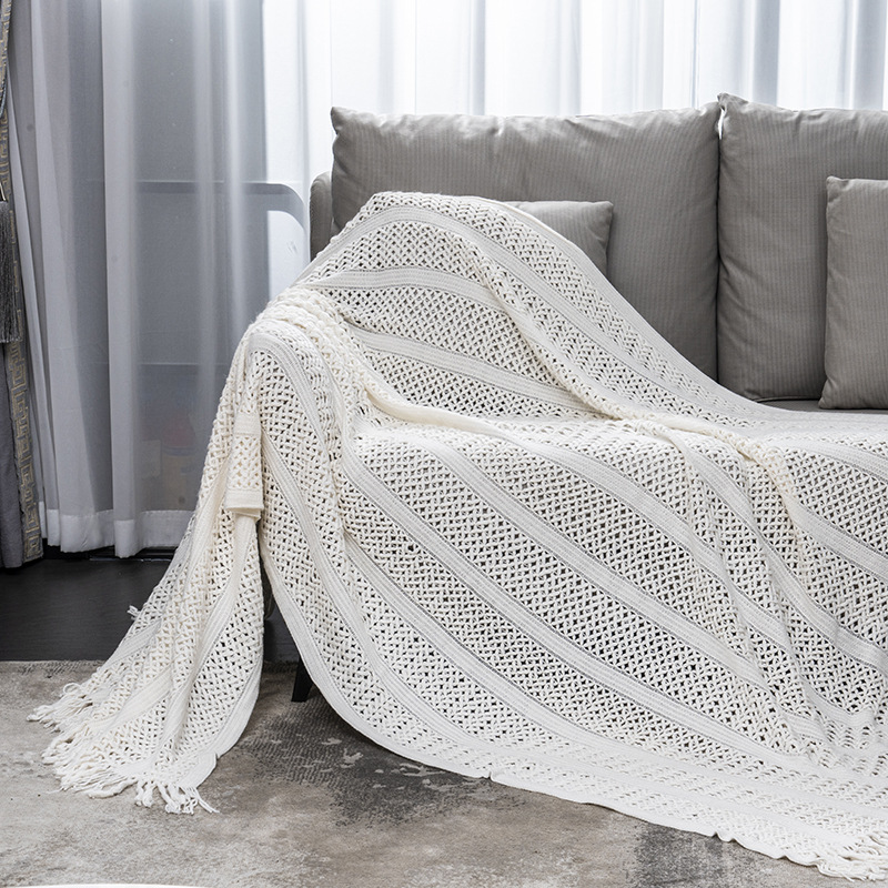 Cross-border blanket, office nap blanket, blanket, summer bed cover, sofa cover blanket, travel woven blanket pic 18