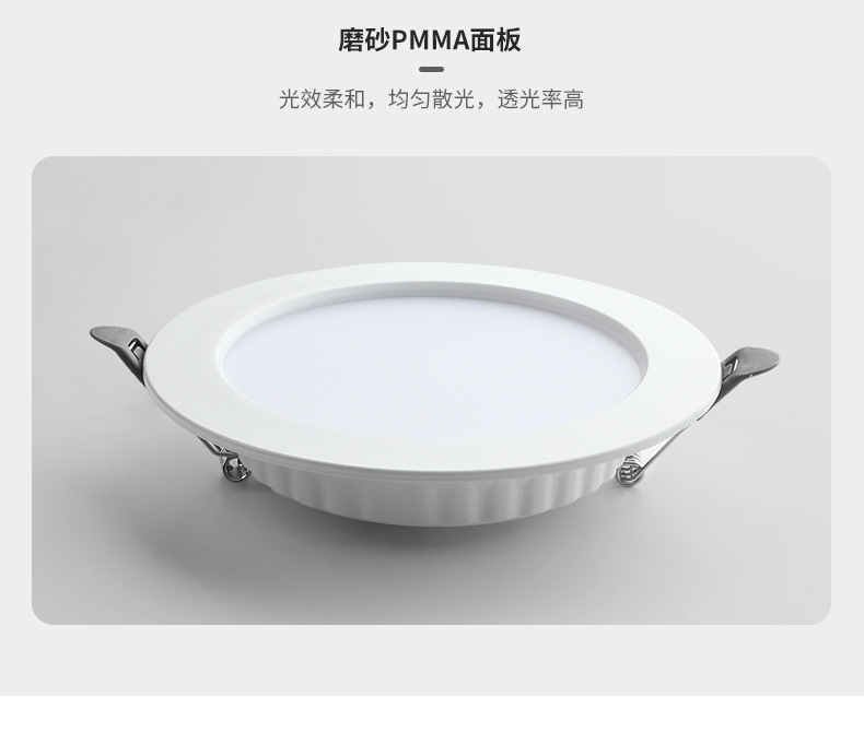 Zhongshan lighting LED downlights, embedded anti-glare ceiling lights, living room ceiling hole lights, 2.5-inch and 3.5-inch lights without main lights pic 10