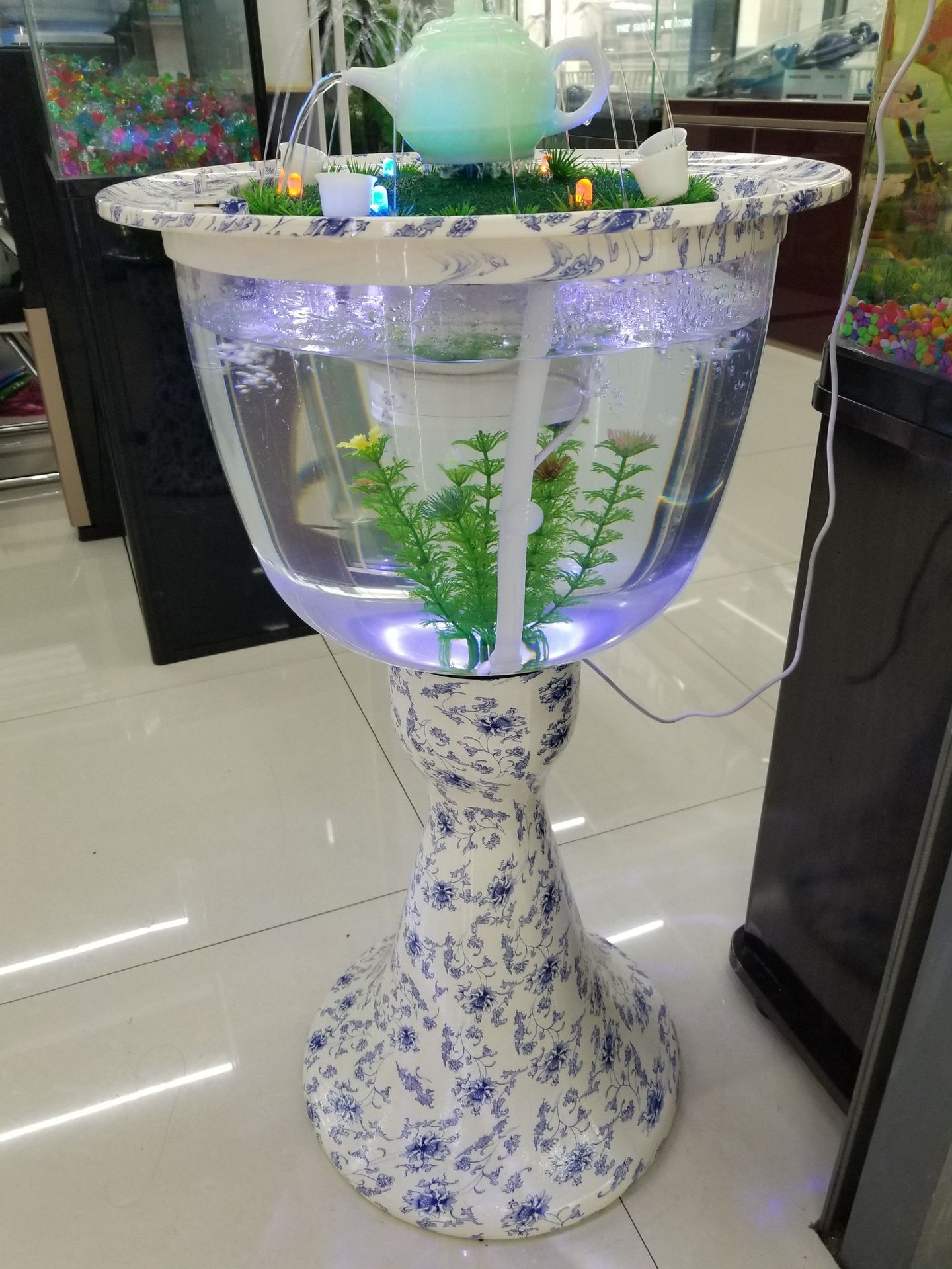 Supply fountain fish tanks, ultra-clear glass fish tanks, large and medium-sized aquarium fish tanks pic 8