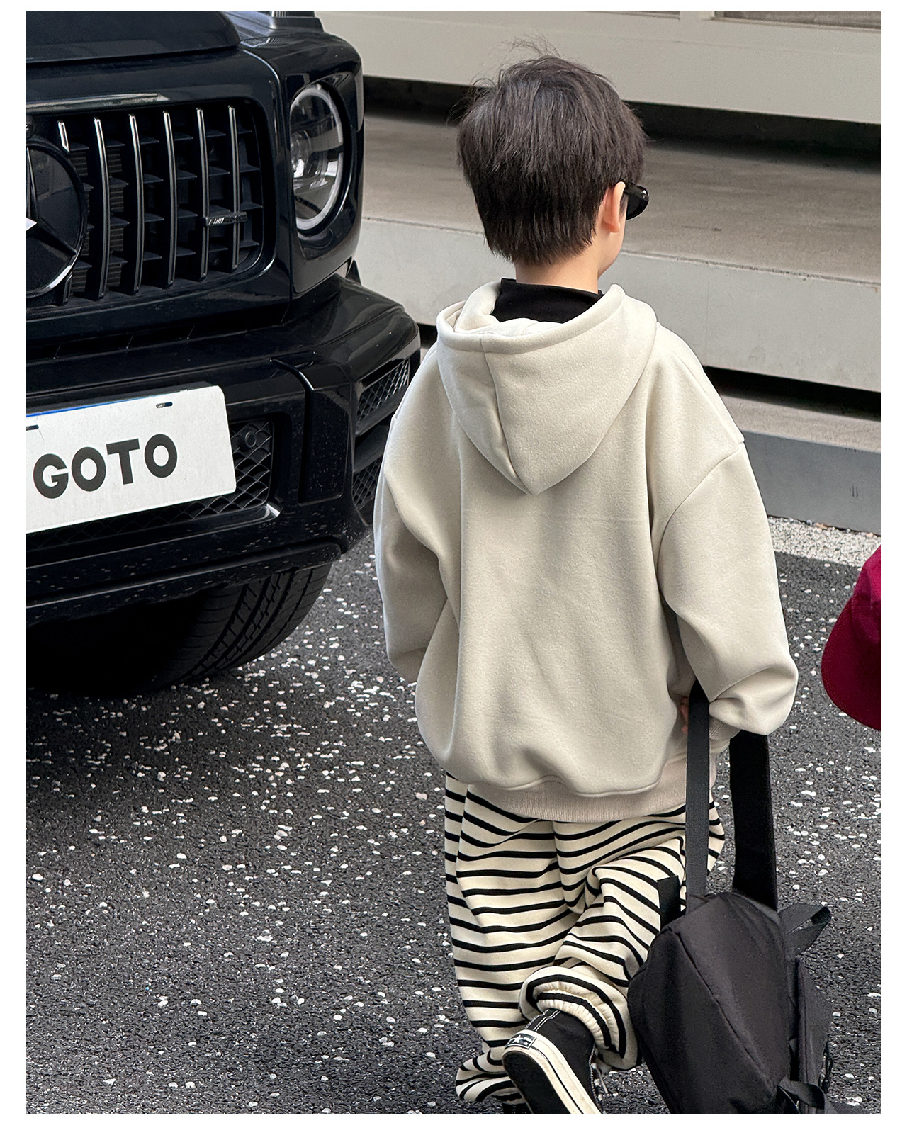 童酷2024儿童冬款湖州织里童装韩版宝宝上衣笑脸刺绣连帽男童卫衣详情33