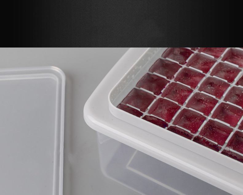 简约创意冰格家庭自制冰盒冰铲冰块盒冰格98格带盖带底带铲冰格详情10