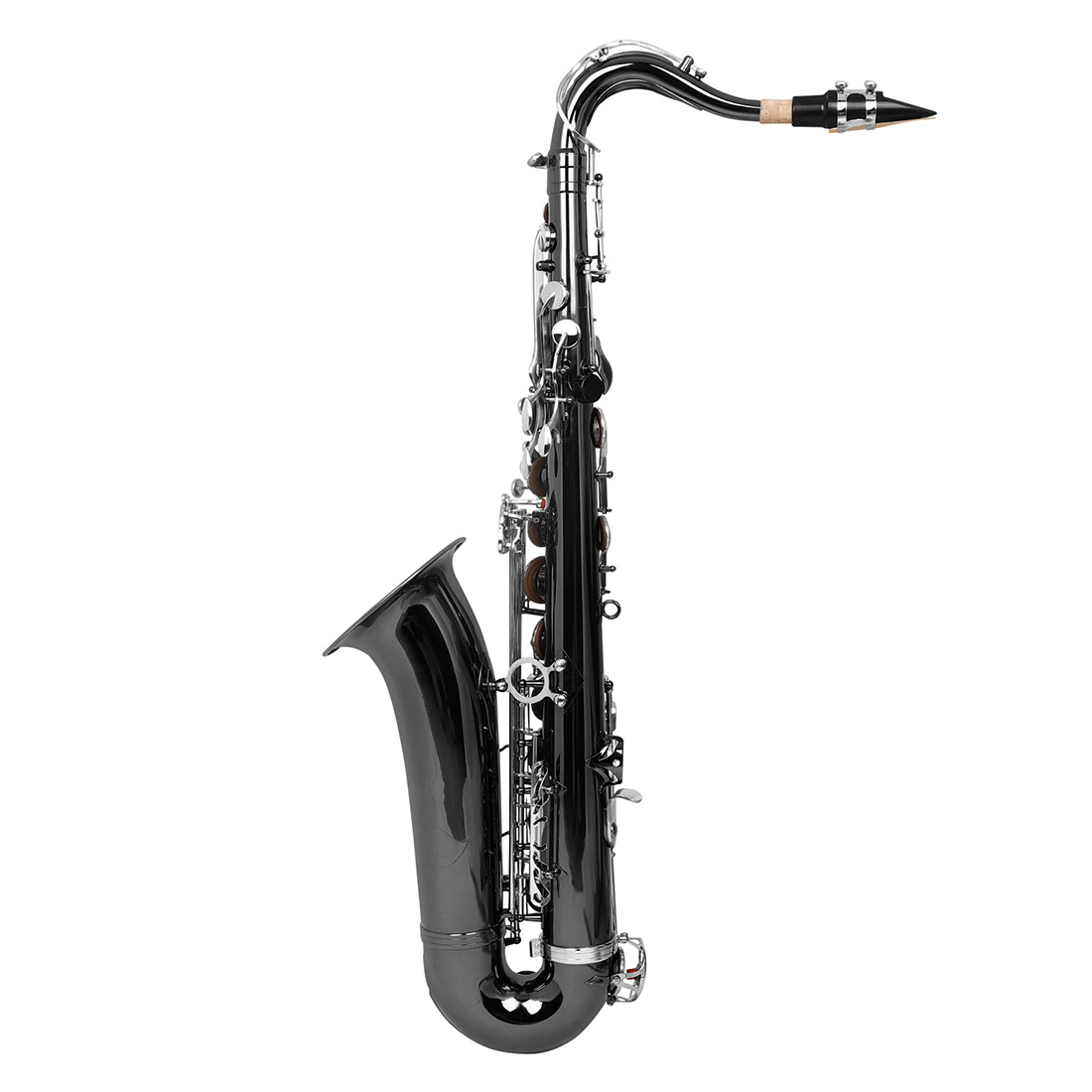 LADE镀黑镍次中音萨克斯降B调黄铜萨克斯管初学演奏西洋管乐器SAX详情10