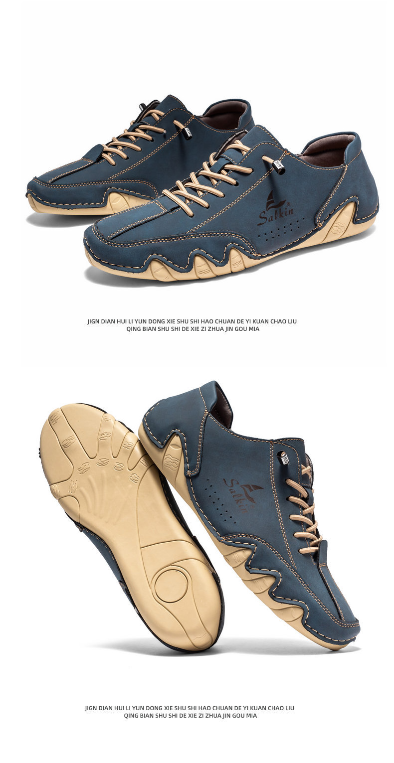 跨境爆款帆船鞋男鞋低帮男士休闲鞋子马丁鞋男八爪鱼男鞋大码鞋子详情37