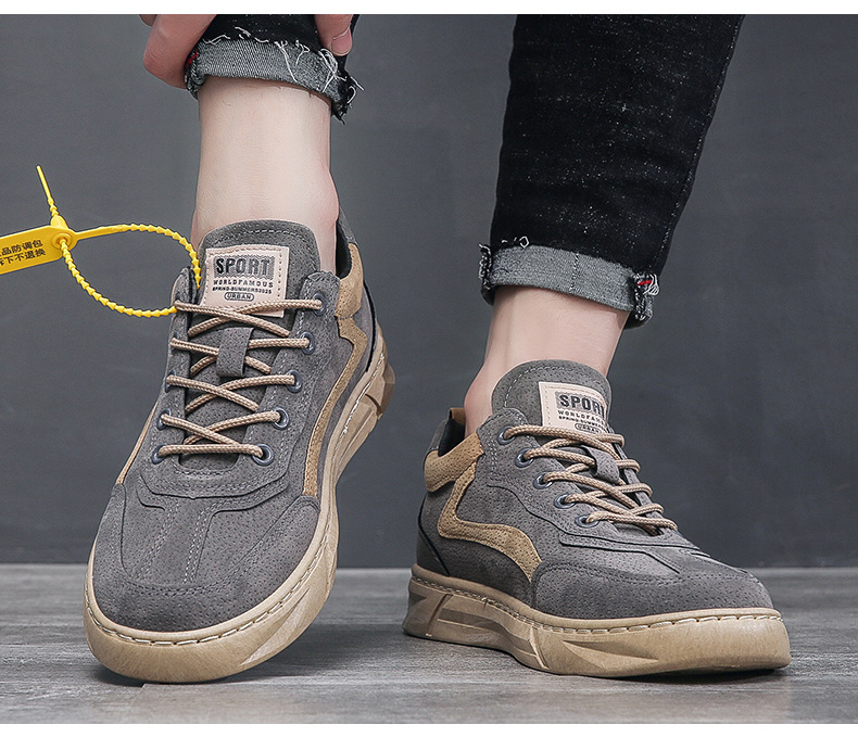 新款工装鞋男2022新款秋冬时尚休闲运动男士板鞋百搭劳保鞋YF902详情14