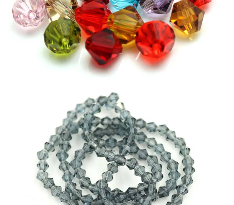 Wholesale of diy materials for diamond-shaped two-ended pointed beads, 2-8MM crystal loose beads, and wholesale of crystal glass beads pic 7