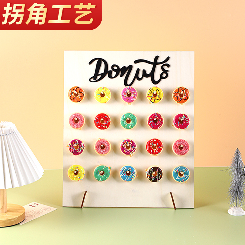 30cm打孔圆形门牌挂牌木制空白圆木片工艺品DIY木质圣诞节日装饰详情6