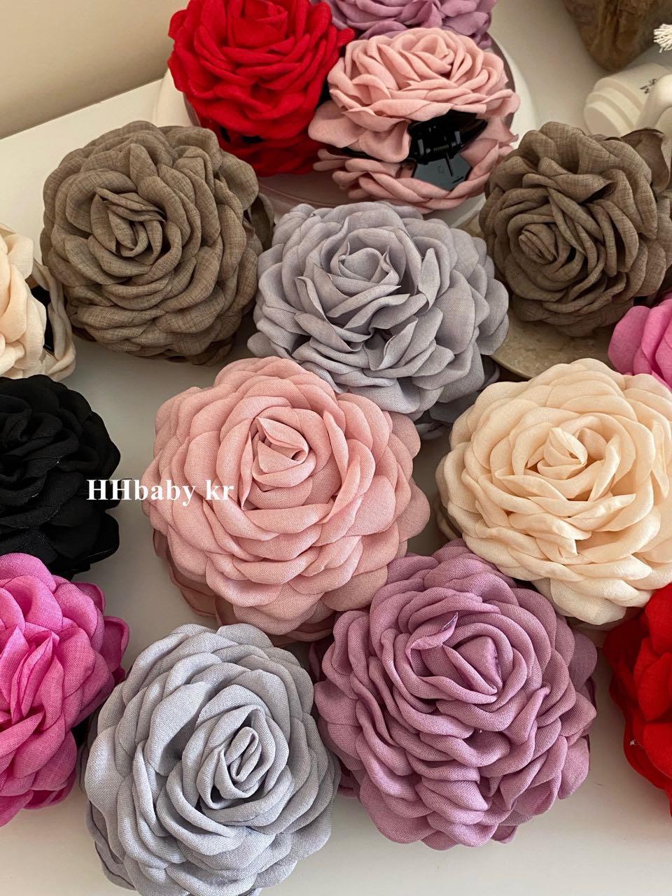 2024 New retro three-dimensional large flower French sandwich Romantic flower small fragrance sandwich Korean version versatile, elegant and anti-collision for women pic 16