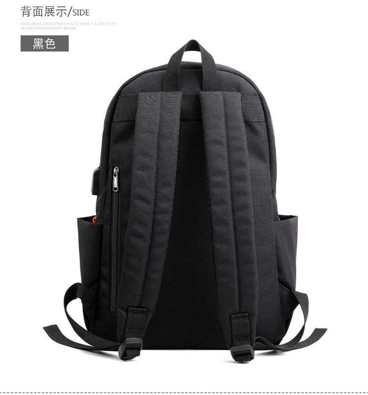 New Oxford cloth backpack for men, USB charging backpack, water-resistant computer bag, large-capacity schoolbag for female students pic 28