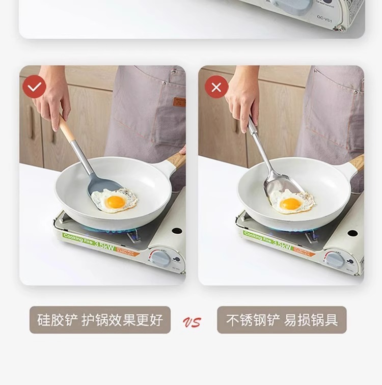 家用硅胶锅铲不粘锅专用炒菜铲子不伤锅食品级耐高温汤勺厨具套装详情18
