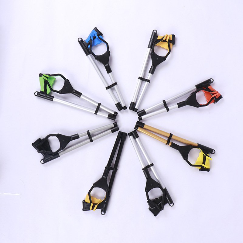 Foldable garbage collector for sanitation, cigarette butt picker, garbage collector, sanitary garbage tongs with magnets, garbage tongs pic 20