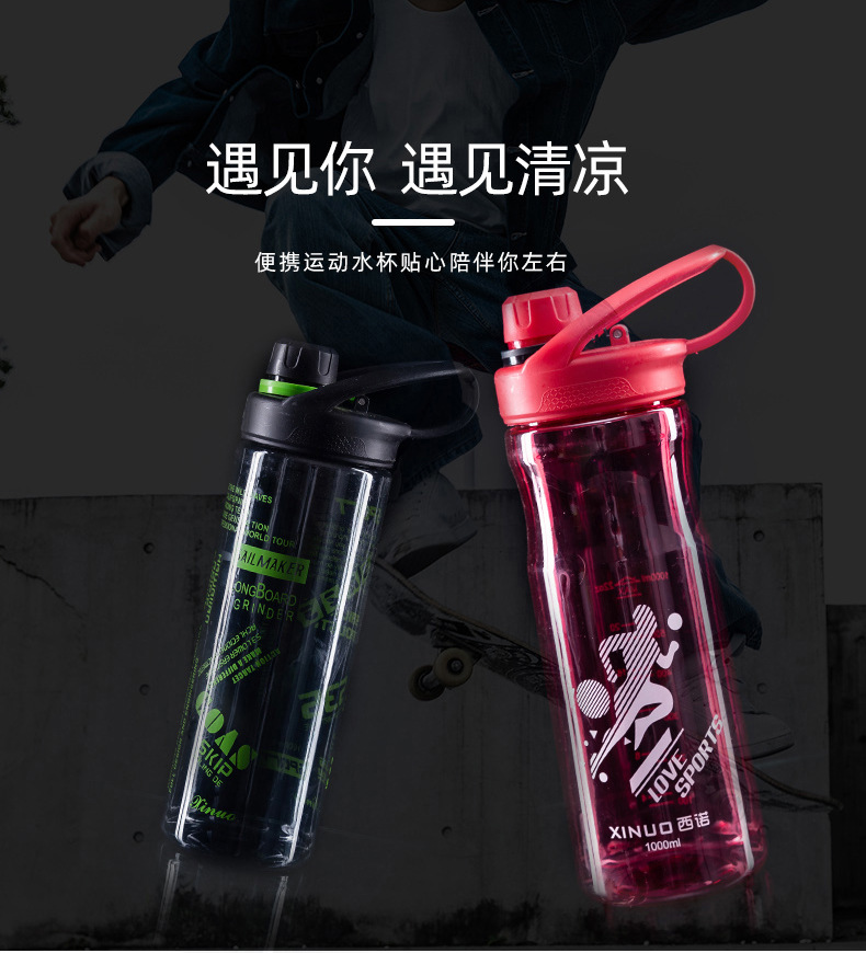 X49-E8-1,E8-2,E8-3,E8-5夏季大容量户外运动健身水杯塑料男女情侣便携水杯可定制详情6