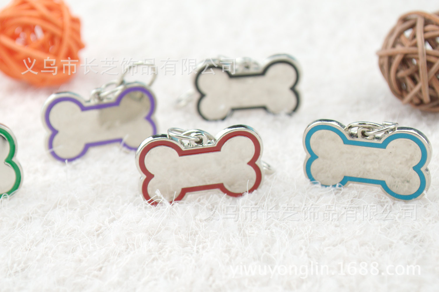 Wholesale small pet accessories, oil drip, bone identity plates, zinc alloy pet dog supplies, laser-available pic 8