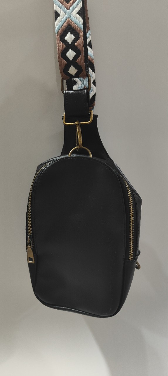 2022年欧美复古胸包pu纯色斜挎包腰包SLING BAG波西米亚胸包详情26