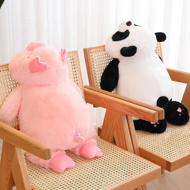 创意趴姿小猪毛绒玩具公仔压床娃娃玩偶儿童生日礼物靠垫抱枕长条详情13