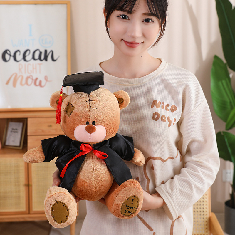 卡通博士熊公仔玩偶毛绒玩具毕业季同学纪念礼品泰迪小熊伴手礼批详情28