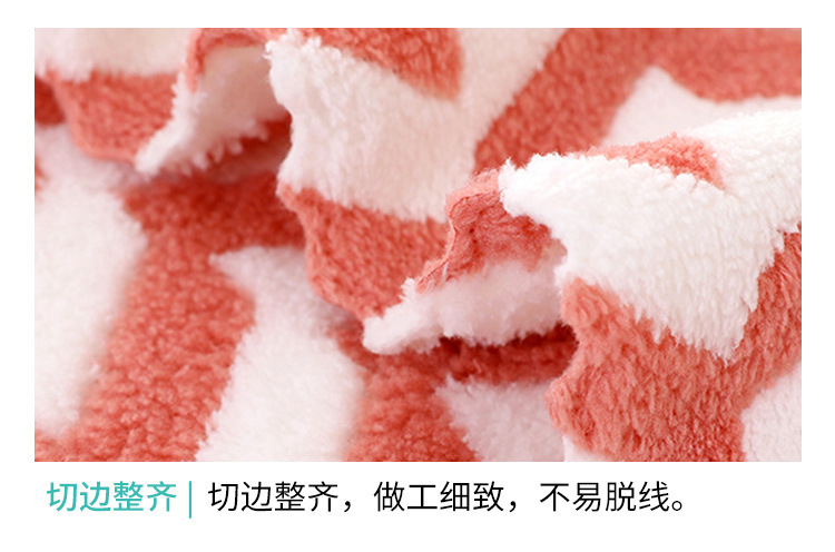 [LOVELY HOME] [hold ja] wholesale coral fleece wheel spike square toalla absorbente de cocina paño suave para niños de kindergarten wipe hand toalla pic 7