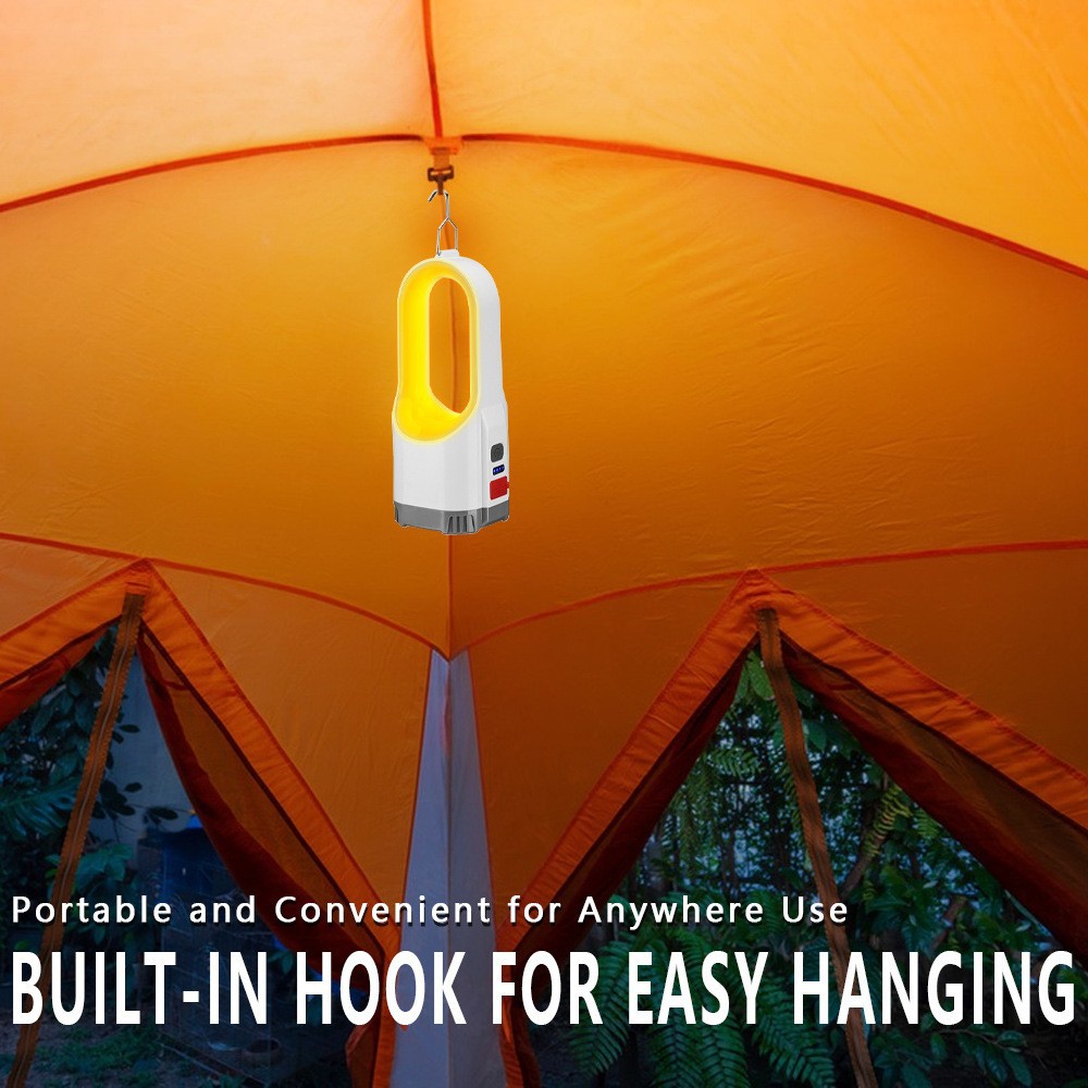 跨境新款多功能双光源七彩呼吸灯大功率露营灯手提灯应急充电灯详情4