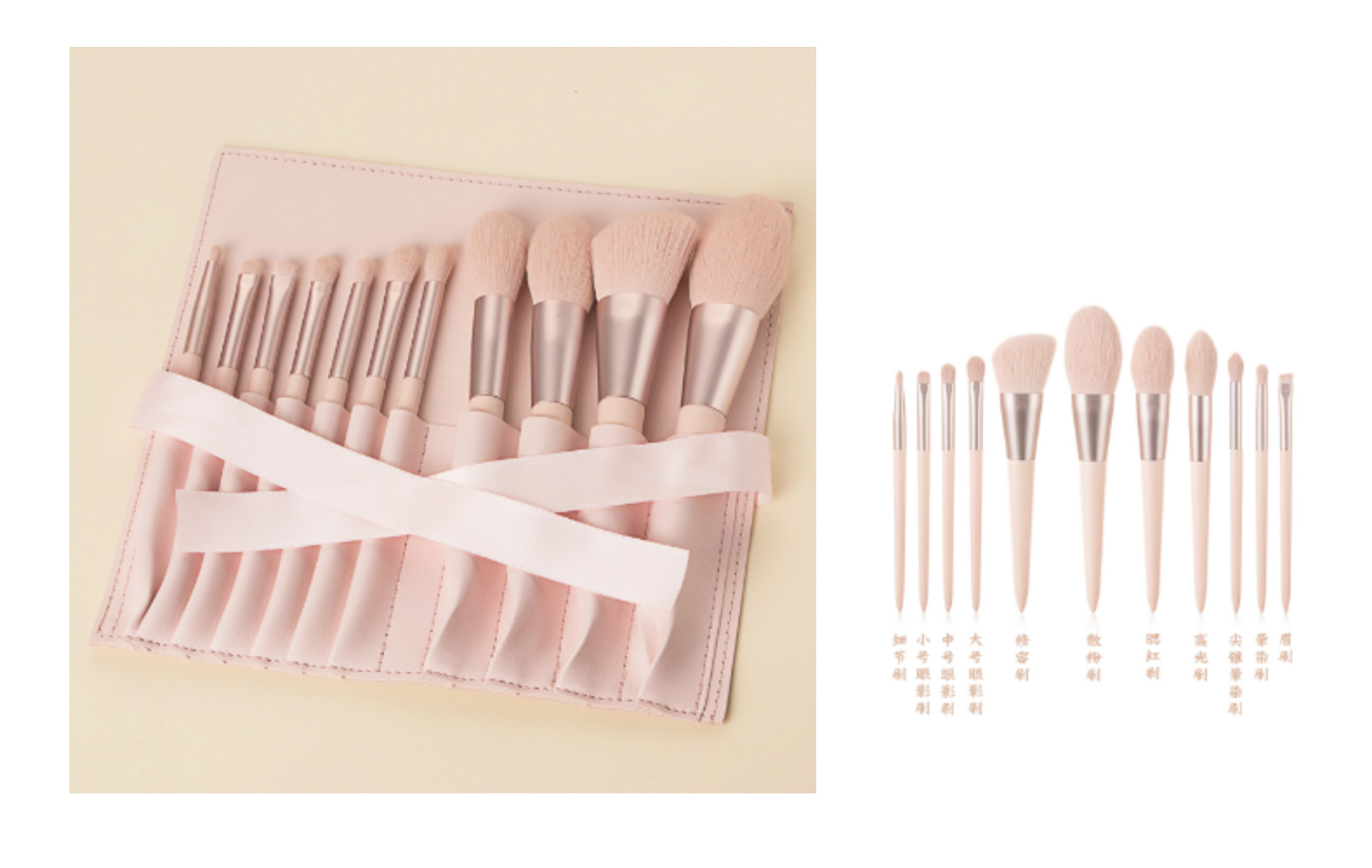 爆款推荐11支妃子笑化妆刷套装批发便携超柔软沧州毛肤色美妆工具详情4