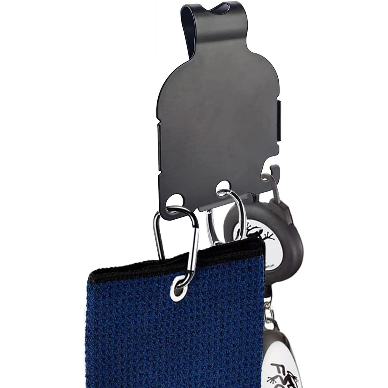 现货高尔夫金属包夹磁吸背夹便携球包创意三合一金属夹黑色帽夹详情13