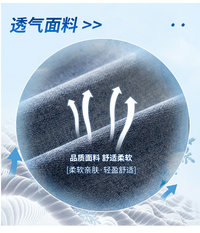 夏季薄款五分牛仔裤男士宽松休闲中裤大码时尚透气休闲男学生短裤详情6