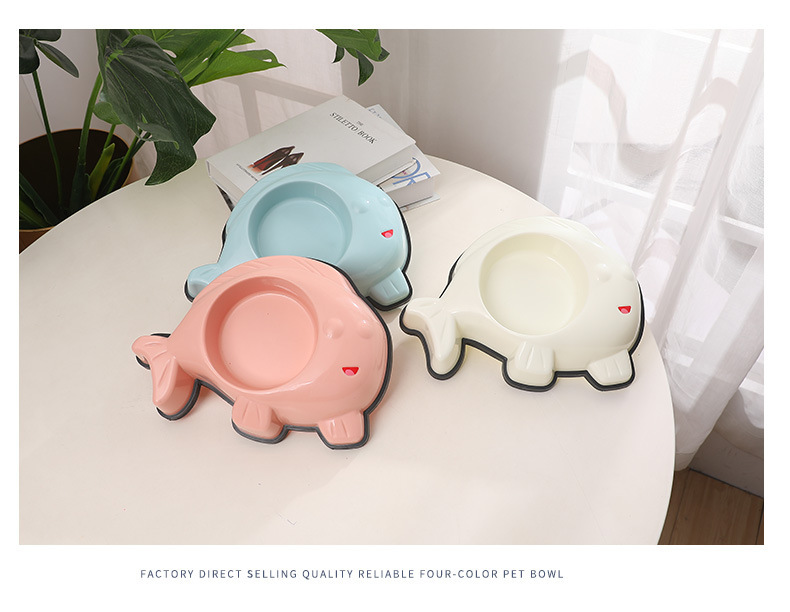 Wholesale of new cat bowls, dog bowls, Teddy Corgi fish mouth-shaped rice bowls, water bowls, candy-colored feeders and pet bowls pic 12