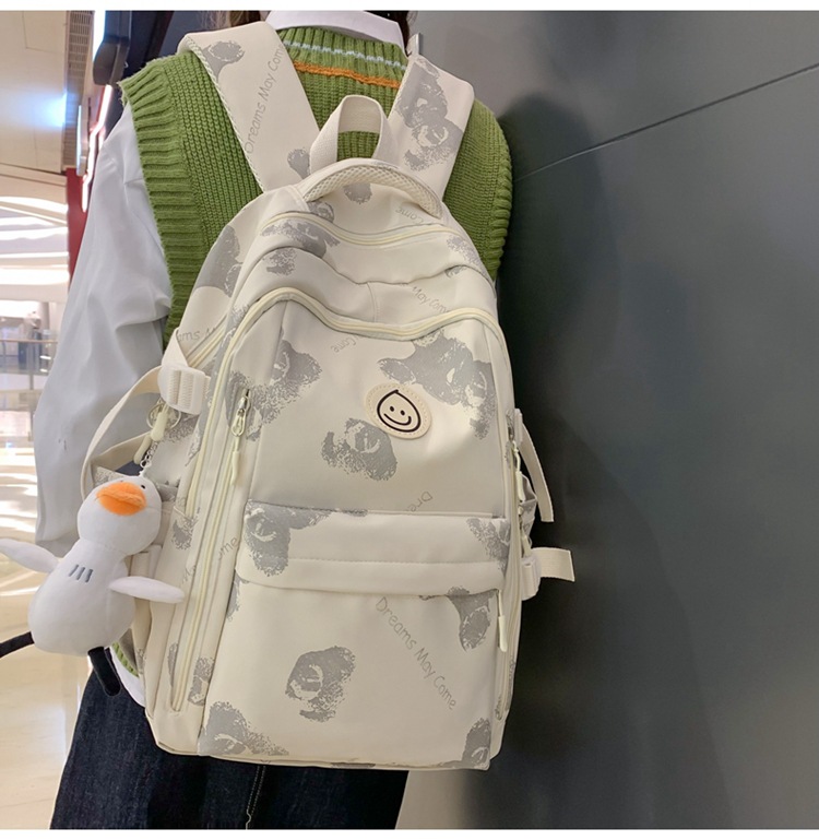 2023新款书包女生高中生双肩包大学生男初中小学生大容量旅行背包详情17