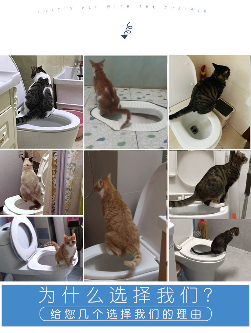 New high-quality cat toilet trainer, new cat toilet seat pic 2