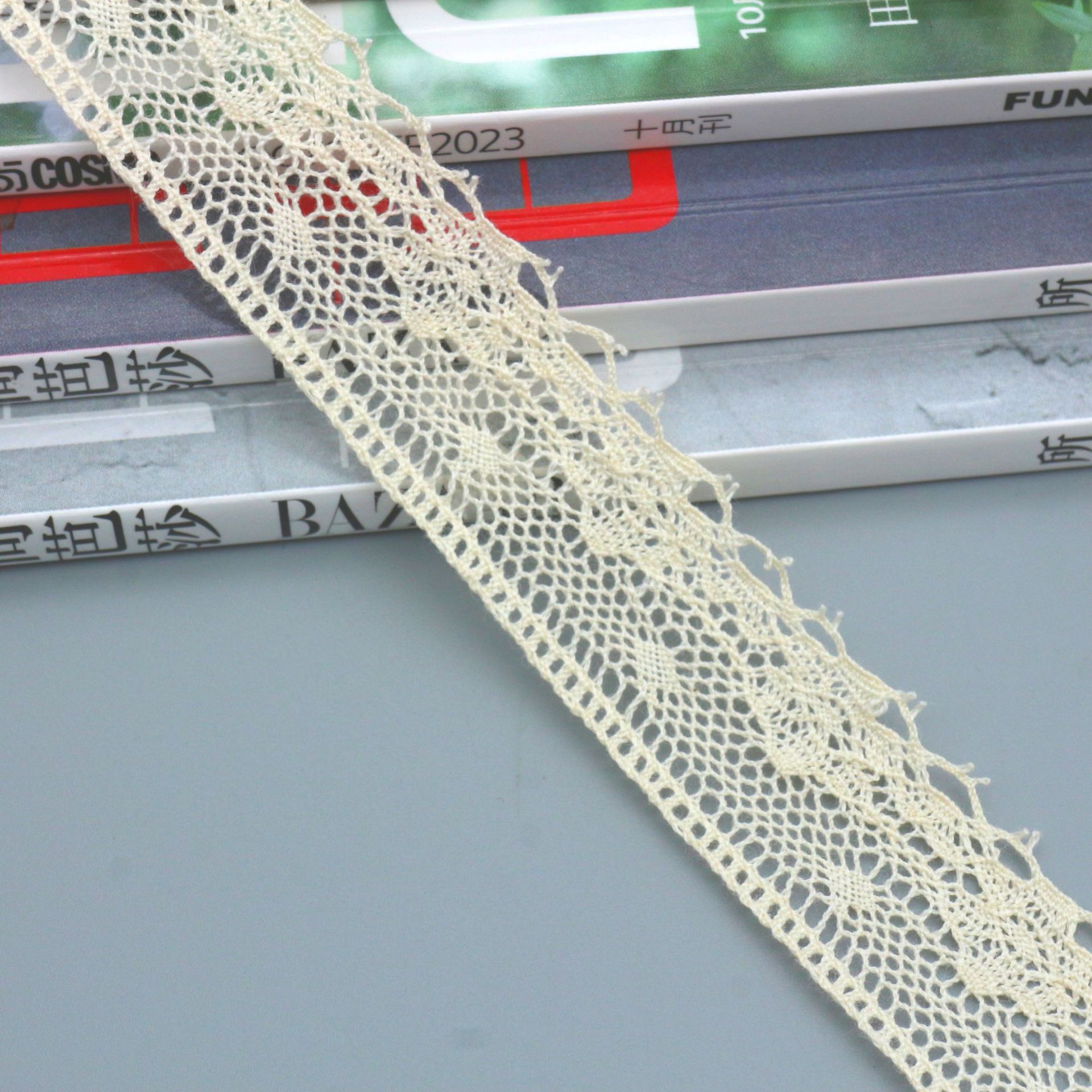 In-stock cotton thread lace, handmade diy clothing accessories, lace lace, sofa curtains, doll skirt lace pic 4