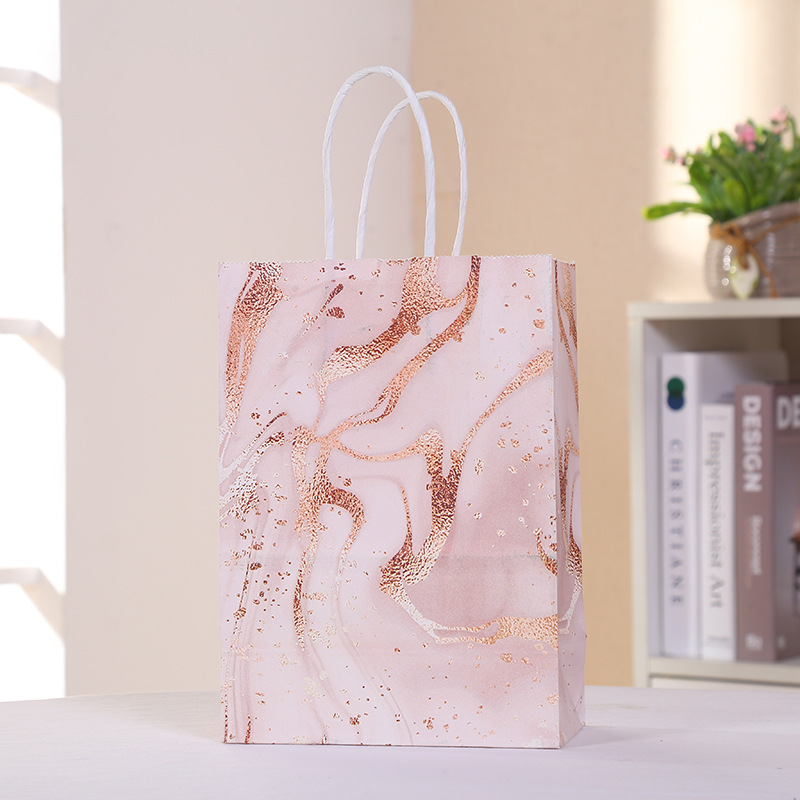Factory wholesale of hand-held paper bags, kraft paper bags, party and party gift bags, gift bags, candy bags, customized pic 5