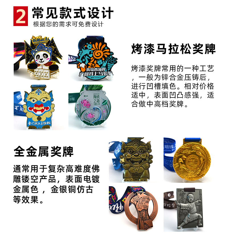 Wholesale of honor commemorative plaques, MEDALS and plaques, marathon sports event metal MEDALS, production of printed logos pic 6