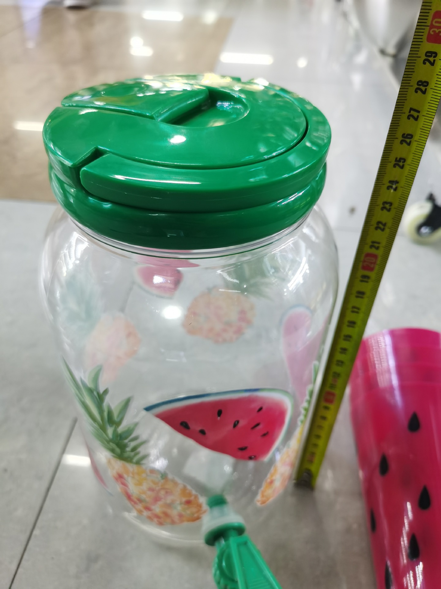 跨境爆款冷水壶套装条纹壶冷水壶塑料酒吧饮料果汁壶透明凉水壶详情10