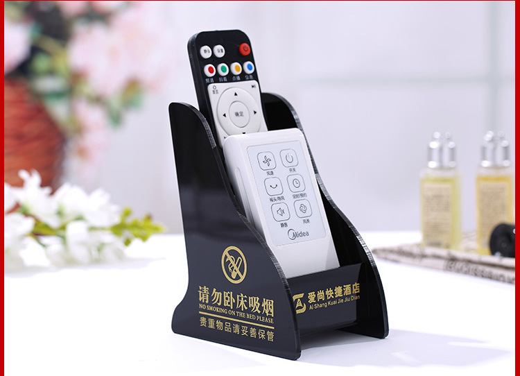 酒店牙具盒亚克力宾馆洗漱用品盒客房耗品纸巾盒托盘遥控盒收纳盒详情50