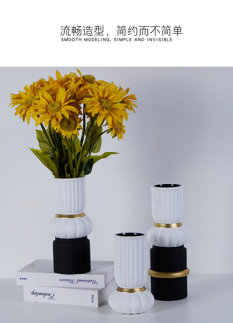 chinagoods Creative Nordic handicrafts, ceramic ornaments, wholesale hotel and home decorations, soft furnishings, vases and flower vases, light luxury pic 5