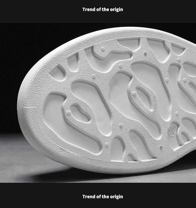 纯色印花小白鞋男生皮面滑板鞋厚底增高鞋春季新款运动休闲男鞋详情14