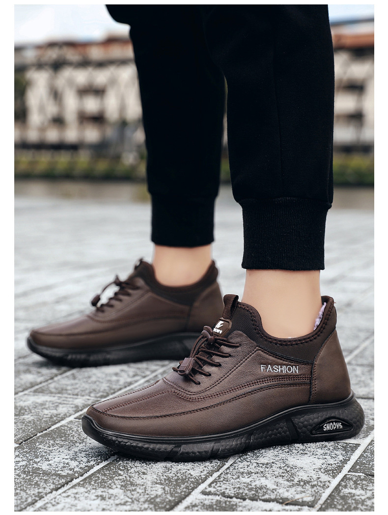 棉靴冬季新款外贸棉鞋批发加厚毛发加绒休闲保暖雪地靴男一件代发详情20