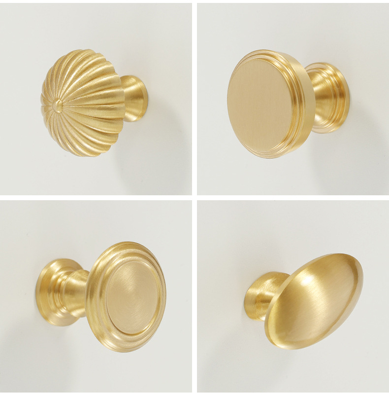 批发柜门拉手法式轻奢衣柜抽屉门把手美式黄铜柜子橱柜餐边柜拉手详情20