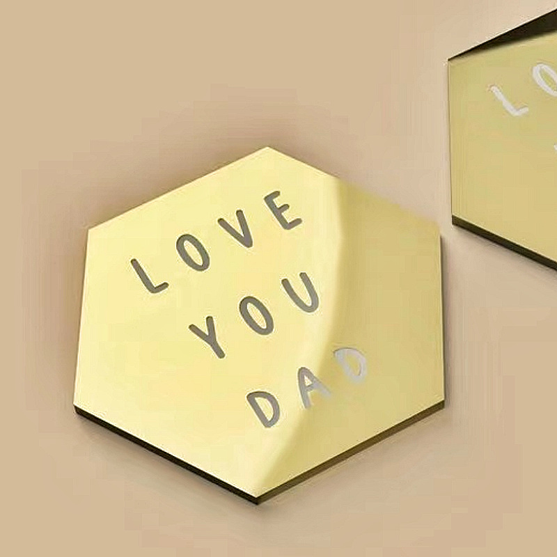 跨境ins风父亲节爸爸生日纸杯蛋糕装饰圆形打标亚克力蛋糕装饰详情21