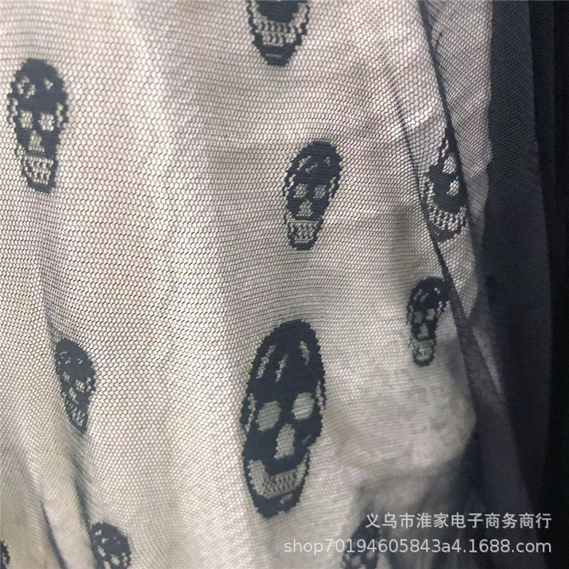 Factory direct sales of skull and Lace, Halloween fabric, background tablecloths, clothing accessories, DIY by hand pic 8