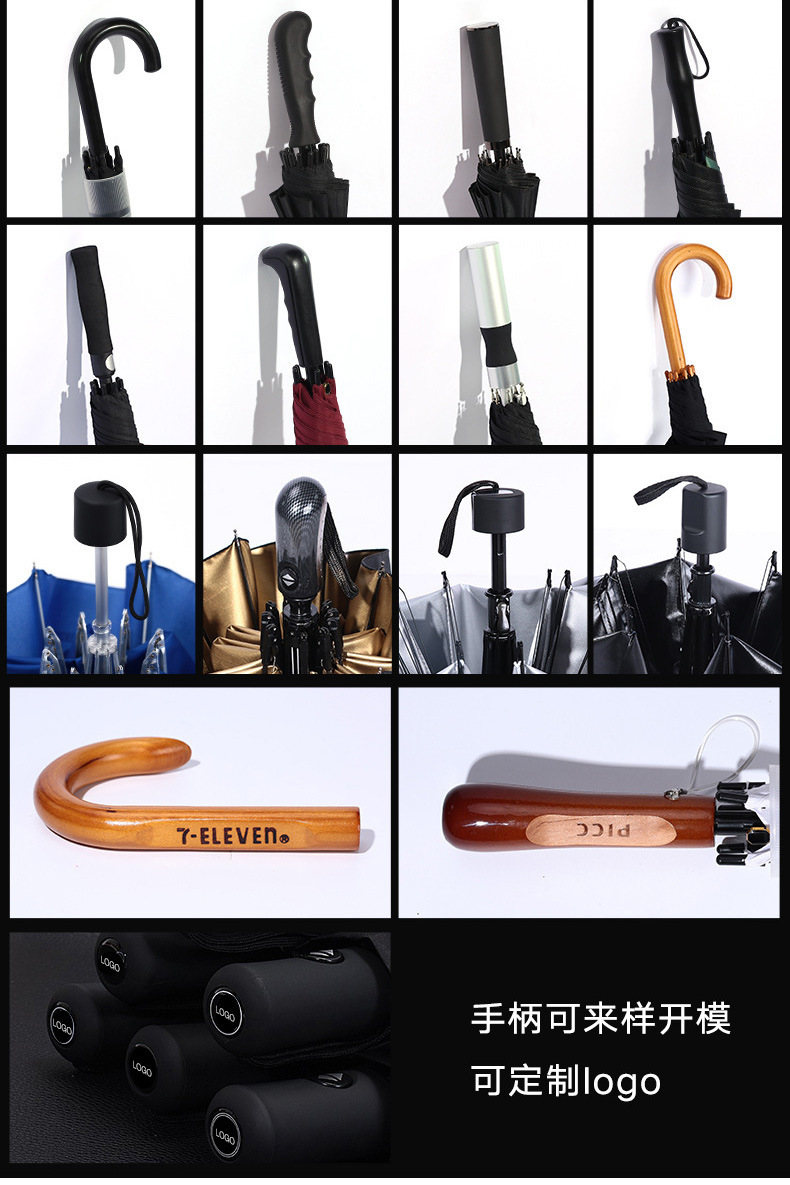 Customized umbrellas from manufacturers, printed advertising umbrellas, logo printed business folding umbrellas, automatic umbrellas for sun protection in sunny and rainy weather, and gift umbrellas pic 32