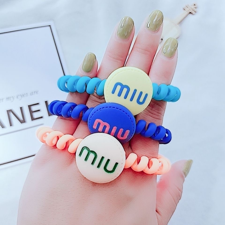 Candy miu phone lanyard, phone ring, telephone line, hair ring, hair rope, high-elasticity rubber band, hair tie, ponytail hair rope, hair accessory pic 4