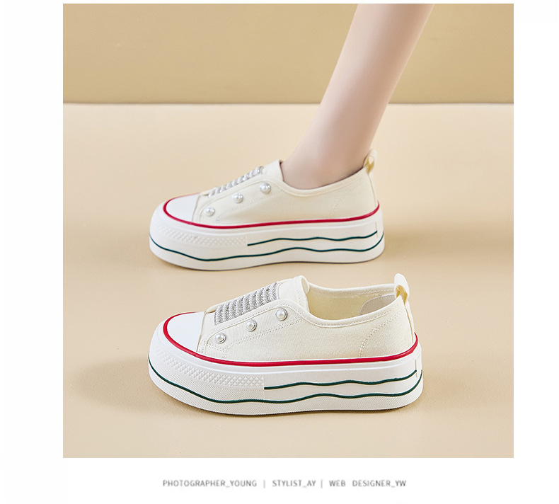 2024秋季帆布鞋新款韩版ins小白鞋女学生厚底增高休闲街拍BR6171详情14