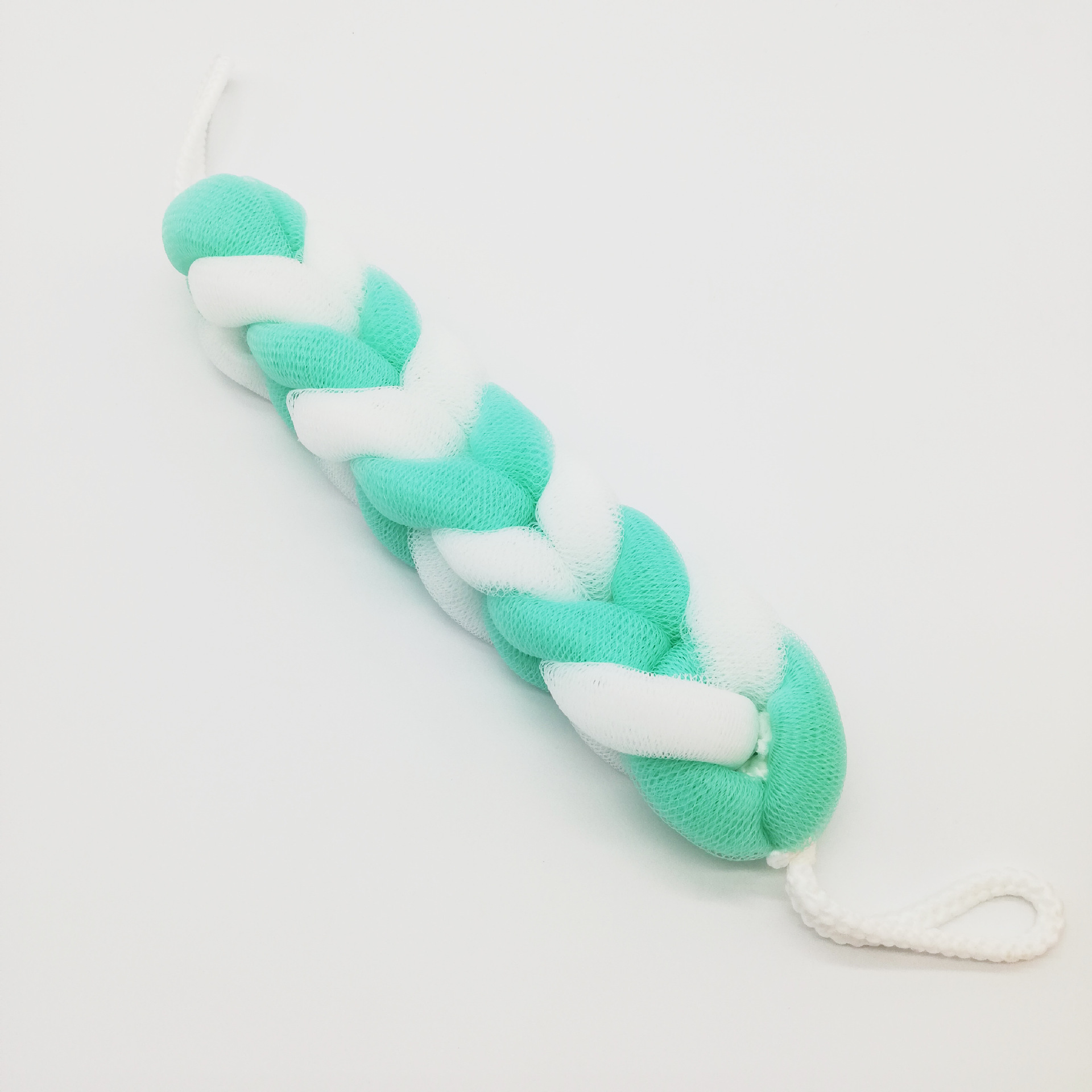 Long strip net bubble bath scrubbing towel, hand-held back-pulling strip bath bar, double-sided bath ball wipe manufacturer wholesale pic 3