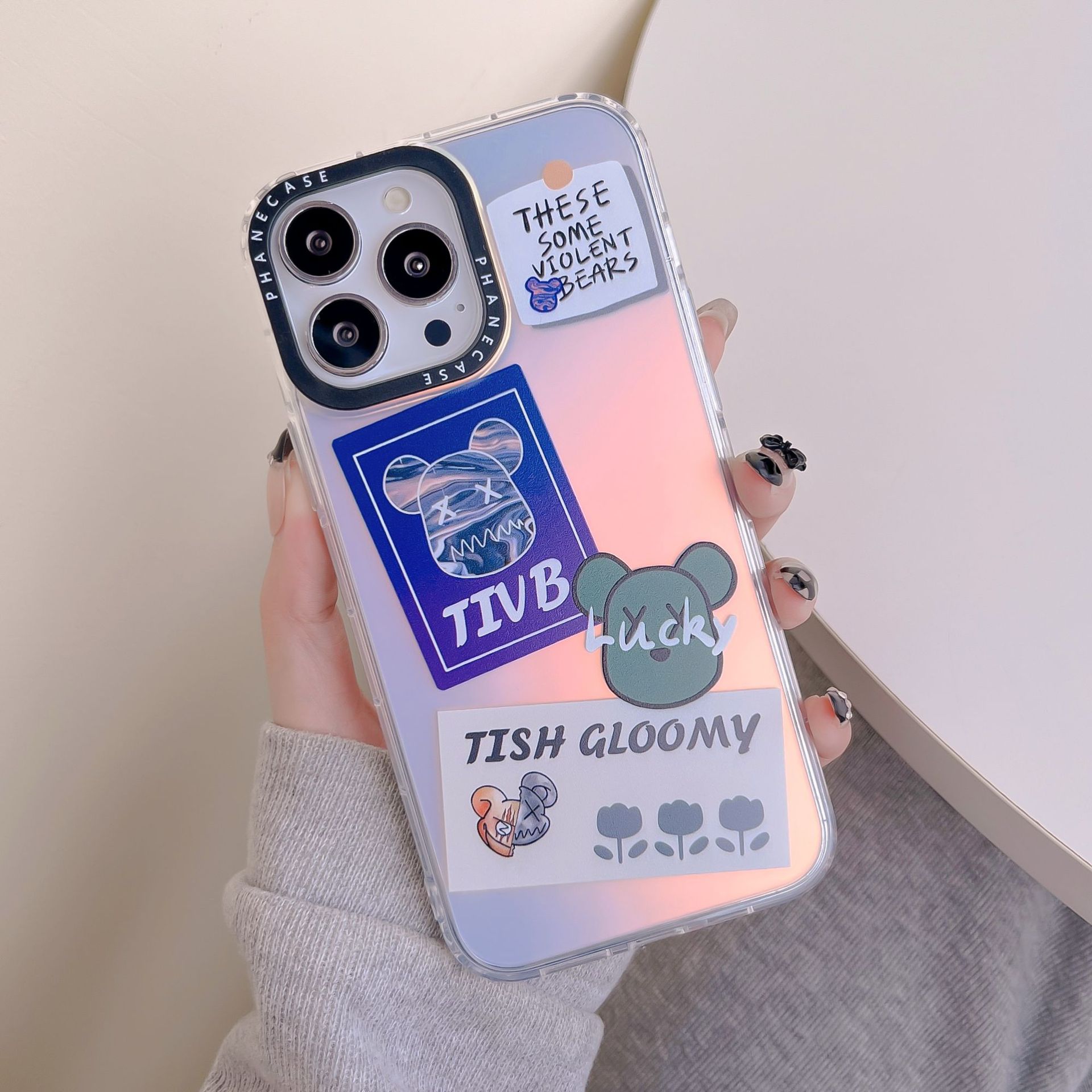 Laser Cartoon 14 is suitable for iPhone14Promax and iPhone 13Pro phone cases. 12 Personalized and 11 shockproof XSMAX pic 10